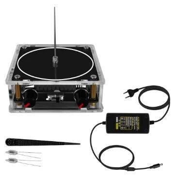 Music Tesla Coil Bluetooth/AUX Dual Mode Music Box Artificial Lightning Touchable Audio Input Bluetooth Science Experiments