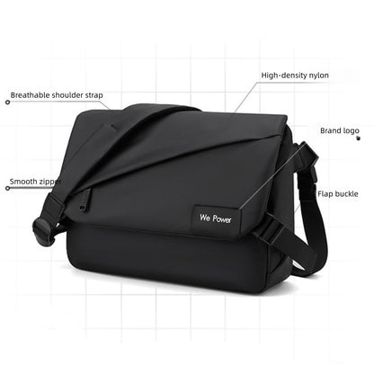 New Casual Crossbody Bag Multifunctional Large Capacity Messenger Bag Portable Shoulder Bag Men