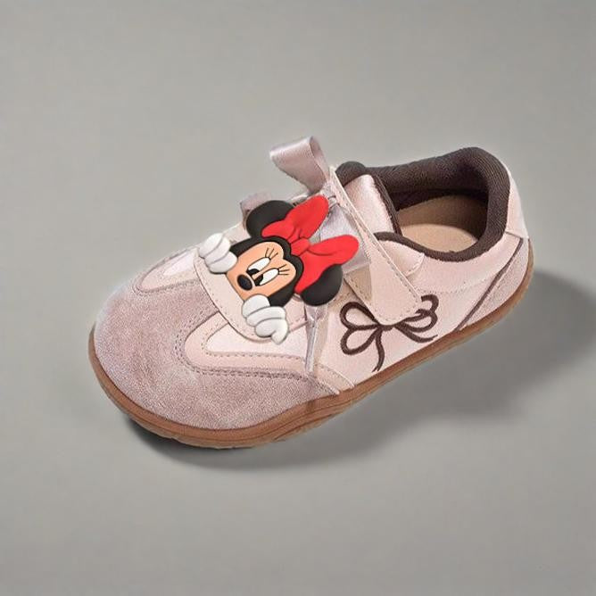 New Style Girls Casual Shoes Cute Minnie Anti-slip Kids Breathable Sport Footwear Children's Sneakers Soft Bottom Toddler Shoes