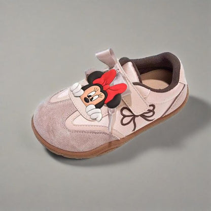New Style Girls Casual Shoes Cute Minnie Anti-slip Kids Breathable Sport Footwear Children's Sneakers Soft Bottom Toddler Shoes