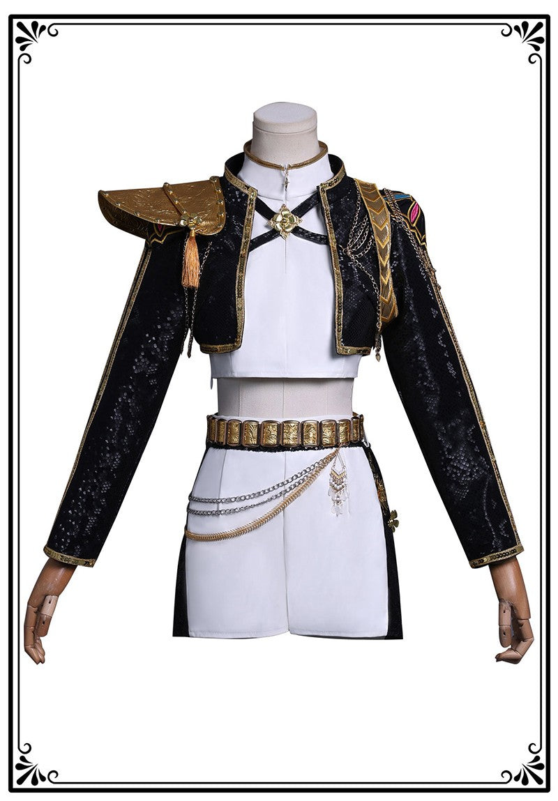 Black Golden Rumi Zoey Mira Cosplay Cosplay Costume Wig Women Suit Halloween Party Role Playing Outfit