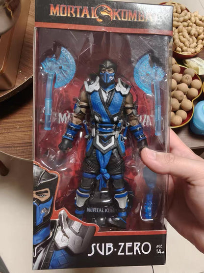 Jogo Mortal Kombat Spawn Sub Zero Scorpion Kitana Liu Kang 7" Boneco de Ação Articulado Brinquedo 17cm Colecionável Figuras de Ação do Jogo