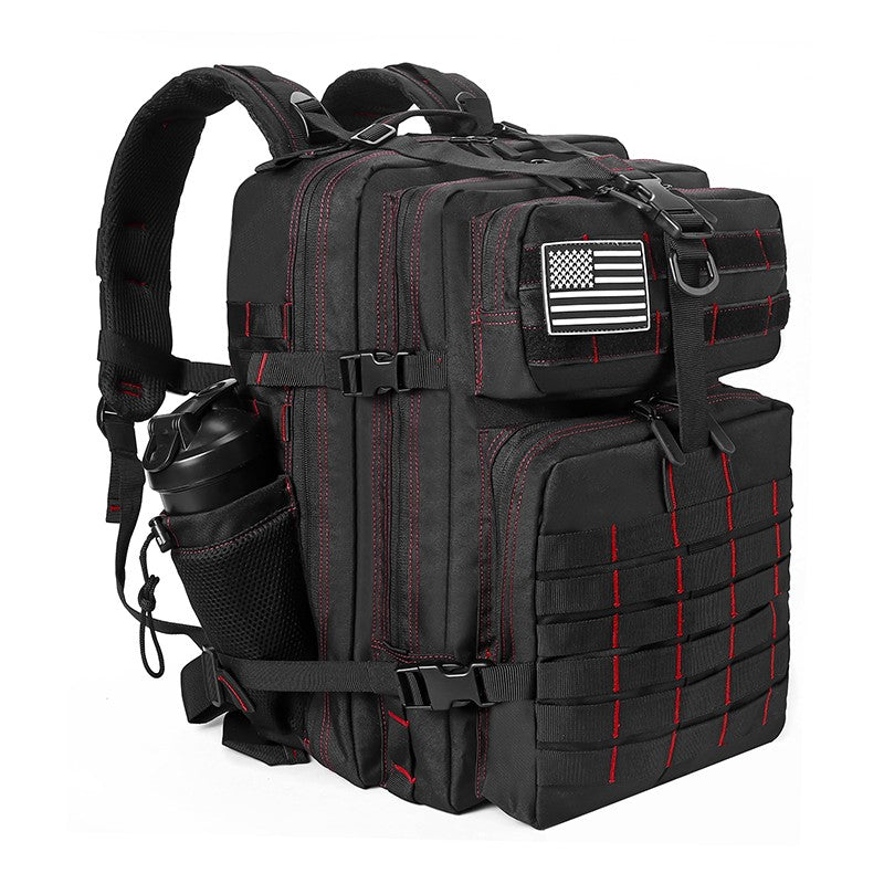 LHI Mochila Tática 45L/35L/25L para Homens e Mulheres, À Prova D'Água, Bolsa de Ginástica para Atletas, Mochila de Viagem para Caminhada ao Ar Livre com Porta-Garrafas