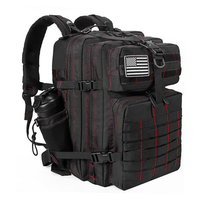 LHI Mochila Tática 45L/35L/25L para Homens e Mulheres, À Prova D'Água, Bolsa de Ginástica para Atletas, Mochila de Viagem para Caminhada ao Ar Livre com Porta-Garrafas
