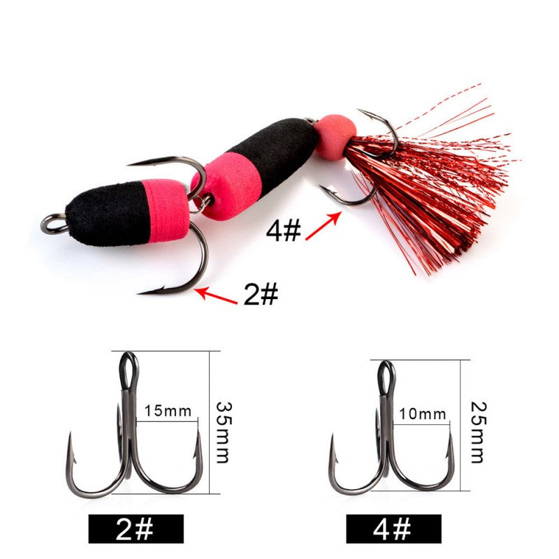 Newest Mandula Polychrome Fishing Lure Soft Lures Foam Bait Swimbait Wobbler Bass Pike Lure Artificial Baits with 2 Treble Hooks