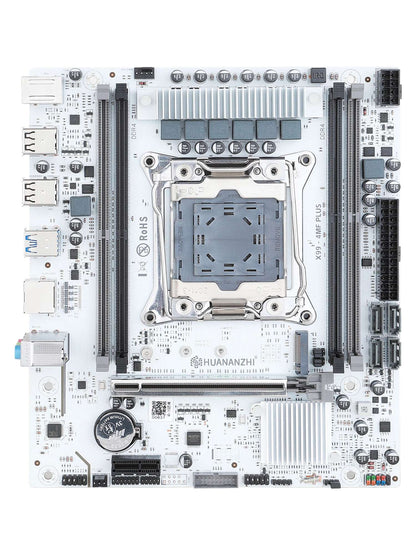 HUANANZHI X99 4MF plus Motherboard with TPM2.0 LGA 2011-3 Support DDR4 RECC/NON ECC Memory NVME Connectivity for PC