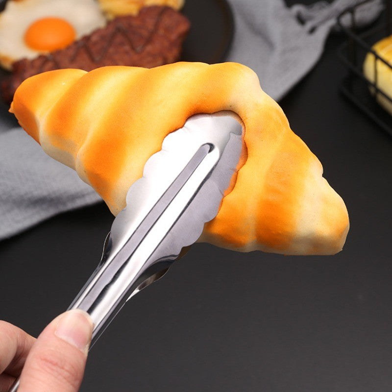 Pinça de Aço Inoxidável para Cozinha Utensílios Domésticos Utensílios de Cozinha Churrasco Acessórios de Grelhador Pão para Buffet