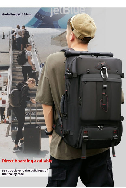 Mochila de Viagem Grande Capacidade 50L 70L Esportes Treino Fitness Bolsa Independente para Sapatos Bolsas para Laptop
