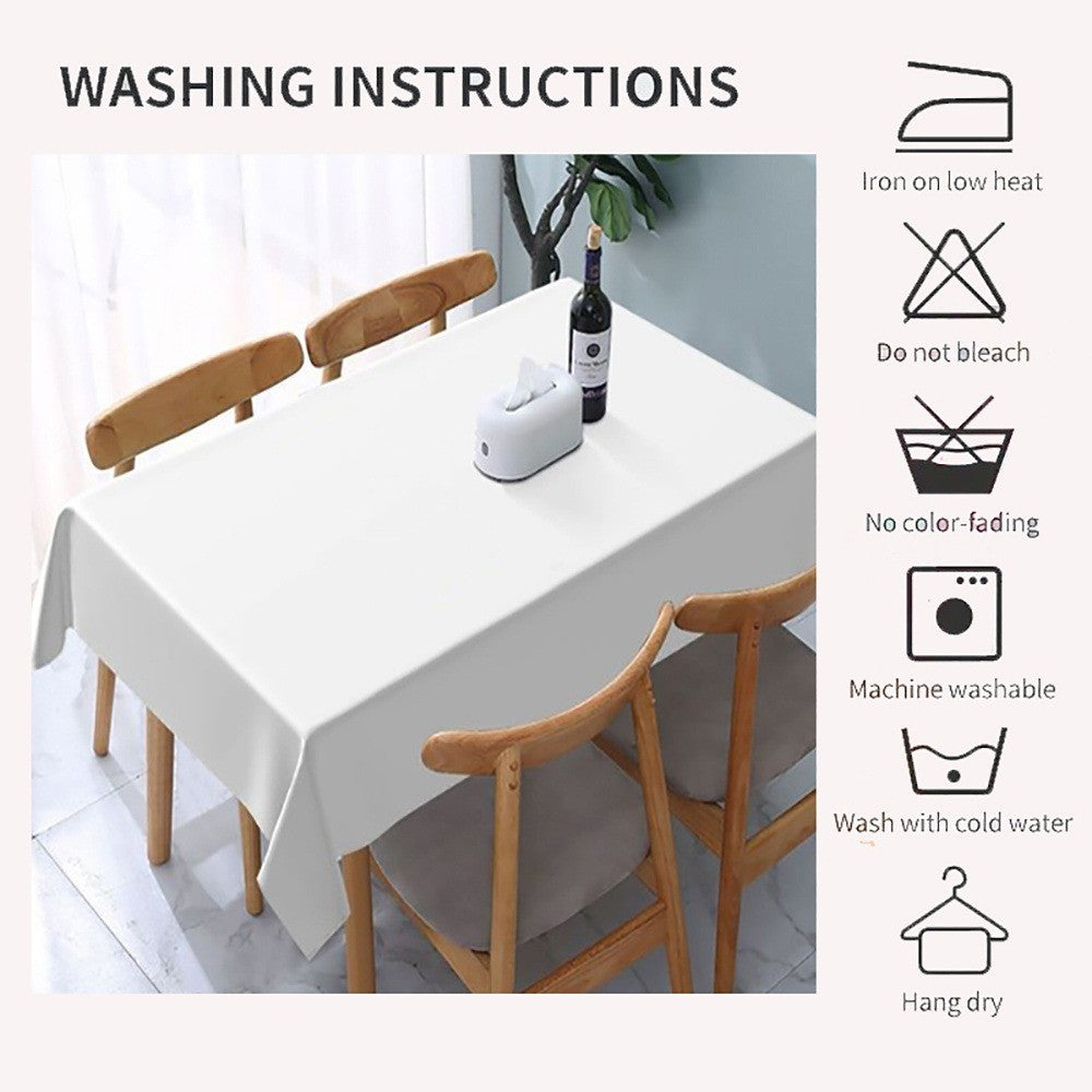 Festive Christmas Patterns Restaurant Kitchen Tablecloth Living Room Home Decoration Rectangular Party Decoration