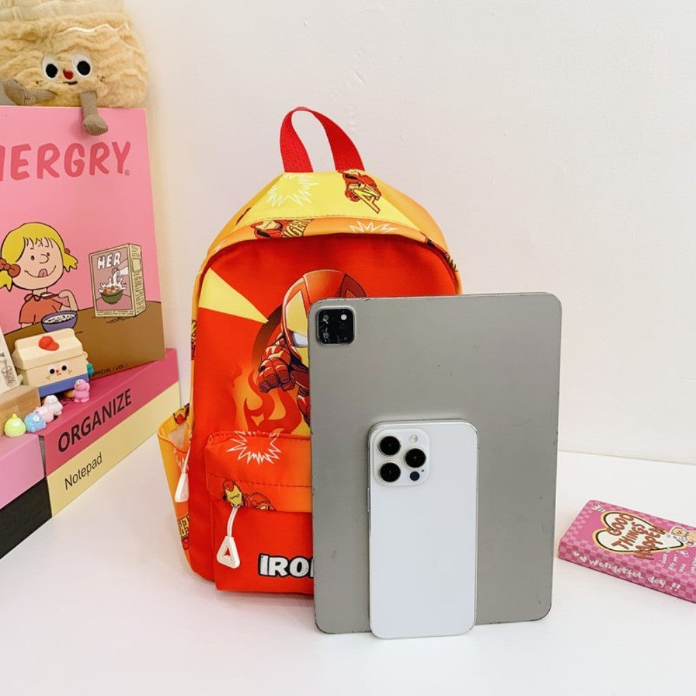 Mochila Infantil Homem-Aranha Marvel Desenho Animado Mochila Escolar Legal Estilosa para Meninos e Meninas Leve Casual Mochila de Jardim de Infância para Crianças