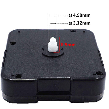 Silent Non-ticking Clock Movement Mechanism Motor Battery Operated Clockwork for DIY Wall Repair Replacement Kits (with Hands)