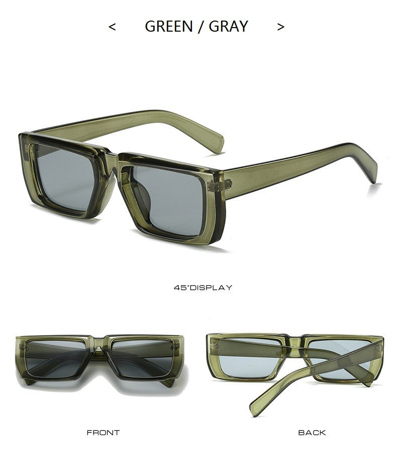 New Y2K Sunglasses for Men Women Trendy Sun Glasses Goggle Man Brand Designer Square Glasses Shades Female UV400 Eyewear