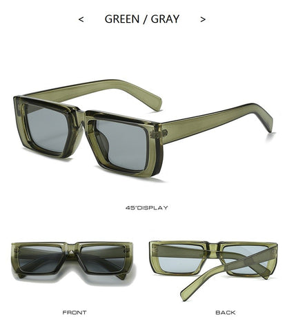 New Y2K Sunglasses for Men Women Trendy Sun Glasses Goggle Man Brand Designer Square Glasses Shades Female UV400 Eyewear