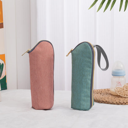 Baby Feeding Milk Bottle Warmer Insulation Bag Thermal Bag Baby Stroller Hanging Pouch Aluminum Mold Baby Bottle Holder Bag