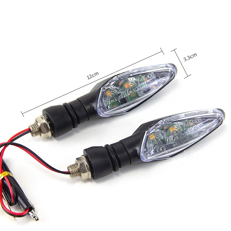 Luzes de LED Universais para Seta de Moto à Prova d'Água Indicador de Advertência Lâmpada de Seta Piscas de Moto Scooter Iluminação