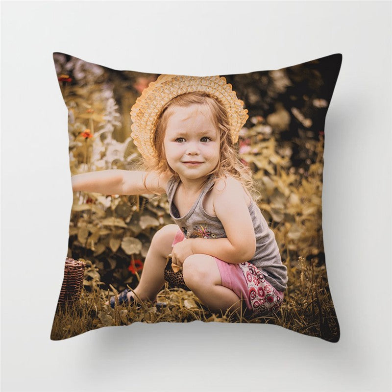 MIAOTU Custom Cushion Cover DIY Customized Throw Pillow Home Decorative Square Wedding Pets Baby Print Pillowcase Drop Shipping