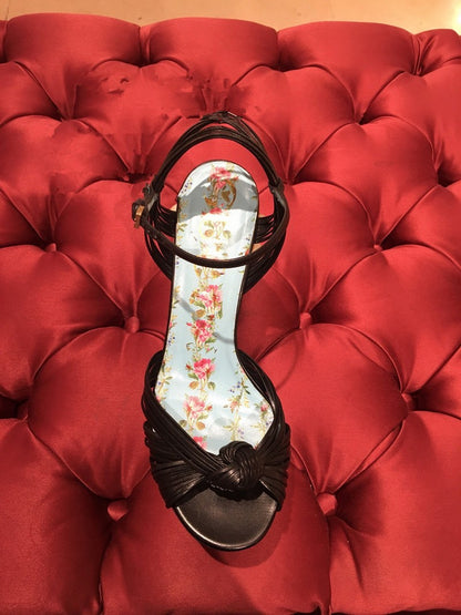 Luxury Brand Women's Summer Fashion Metal Platform Sandals Large 34-42 Super High Heel Thick Bottom Rivet Party Women's Shoes