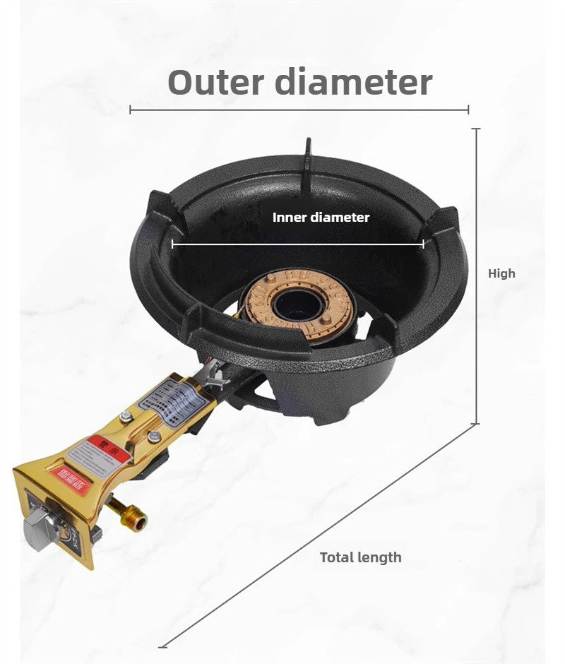 Commercial Restaurant Energy Saving Gas Stove Automatic Flameout Protection Device Gas Range Liquefied Gas Stove Single Cooktop