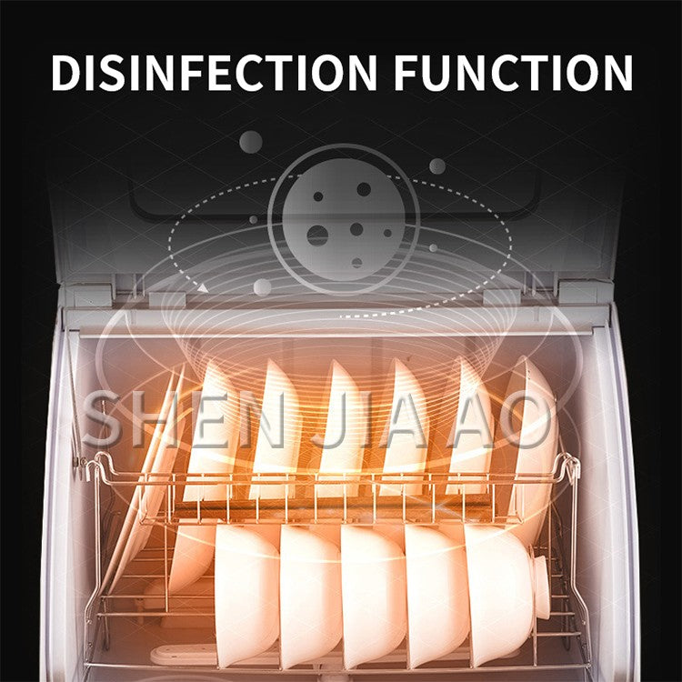 800W Dishwasher Home Desktop Fully Automatic Sterilization and Cleaning Integrated Mini Dishwasher 220V 50Hz