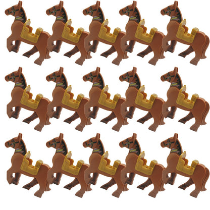 Blocos de Montar Zoológico Medieval Acessórios de Personagens Montarias Animais Cervos Elefantes Camelos Lobos Cavalos de Guerra Tijolos Brinquedos Presentes K080