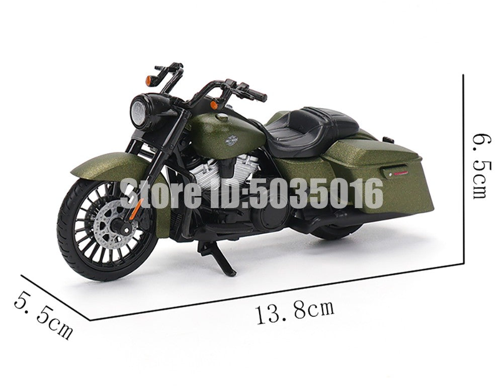 Maisto 1:18 Harley-Davidson Motorcycle 2022 Road King Fat Bob 114 Pan America 1250 Alloy Motorcycle Model Toy Car Collection