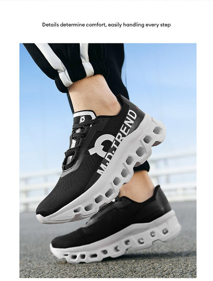 Tênis Masculino com Amortecimento para Corrida Tênis Esportivo Leve Casual Masculino Antiderrapante Tênis Esportivo para Viagens ao Ar Livre Caminhada