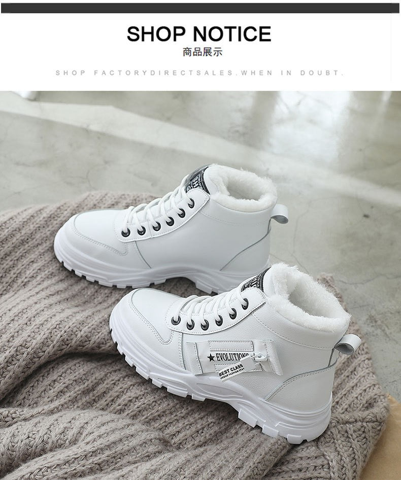 Snow Boots for Women New Casual High-top Warm Sneakers Womens New Platform Ankle Boots Plus Size 45 Zapatillas De Mujer2025