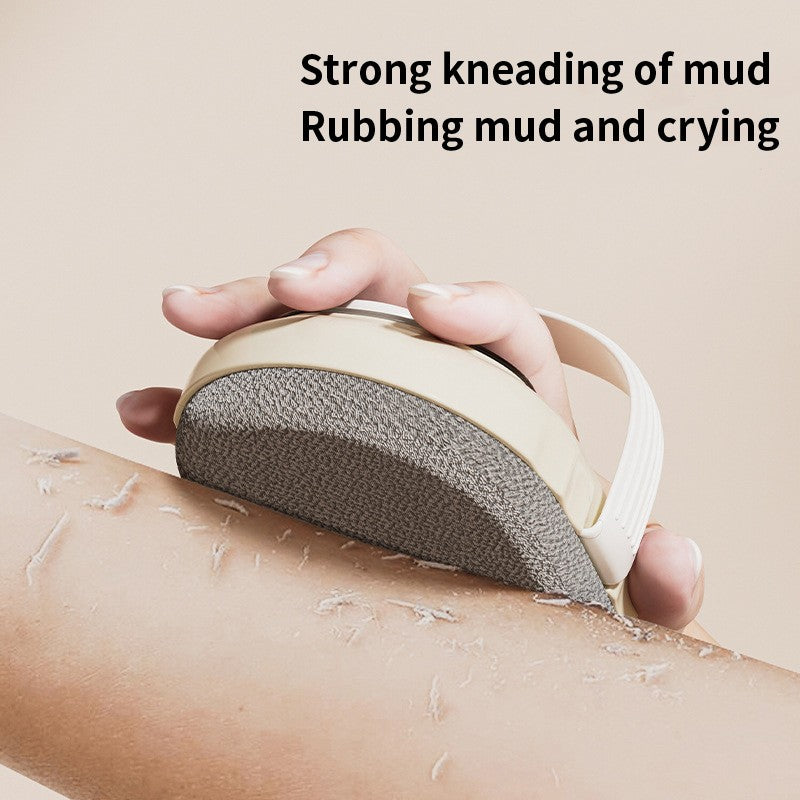 Long Handle Press Dispensing Bath Brush Soft Hair Scrub Mud Back Wiping Body Washing Tool