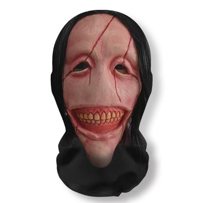 Halloween Ghost 3D Printed Mask, Stretchy Mesh Full Head Accessory, Fun Horror Cosplay Party Halloween