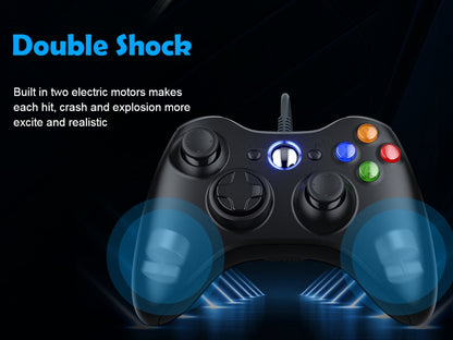 For Xbox 360 Slim/Lite/E/PC Controller,Wireless/Wired Game Remote Control 6-axis Gryo Dual Vibration Precision Joystick Gamepads