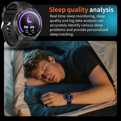 New Outdoor Ultra Durable Men Smartwatch Heart Rate Bluetooth Call 5ATM Waterproof Sport Smart Watch 1100mAh Battery Custom dial