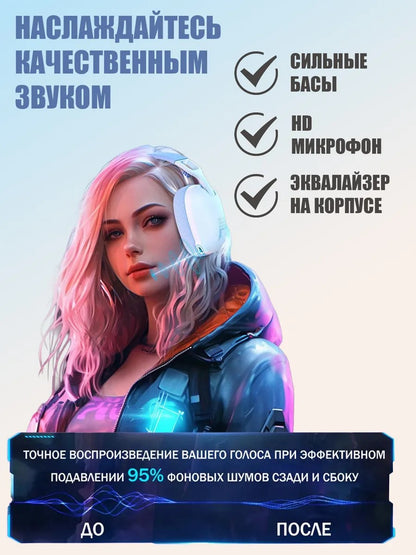 2025 New Onikuma  B2 Wireless Gaming Headset For PS5 PS4 PC 2.4GHz USB Game Headphones With Mic Ergonomic Design 5.3 Headphone
