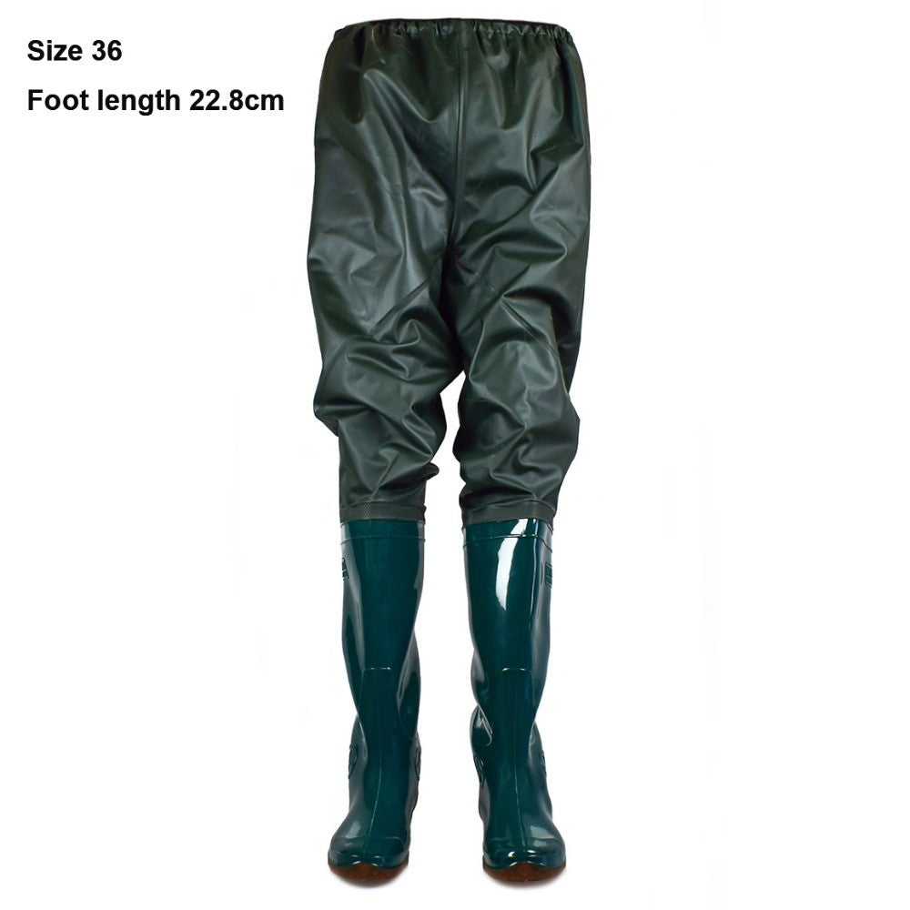 Calça Plástica de PVC para Transplante, Botas de Pesca Impermeáveis Antiderrapantes com Cano Alto, 10 Tamanhos