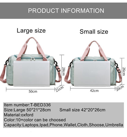 Womne's Travel Bags Handbags Gym Shoulder Bags Oxford Fitness Camping Trekking Bags Hiking Waterproof Outdoor Crossbody Bag