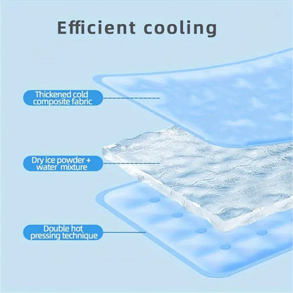 Tapete Gelado para Cães Gel Auto-resfriável Almofada Gelada para Animais de Estimação Camas para Cães e Gatos de Pequeno e Médio Porte Impermeável Resistente ao Desgaste