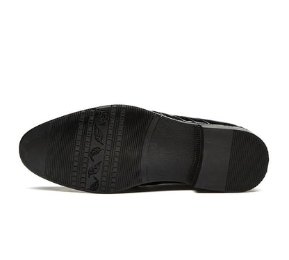 Mens Lace Up Dress Shoes Modern Formal Business Casual Office Suit Tuxedo Patent Leather Oxford Shoes