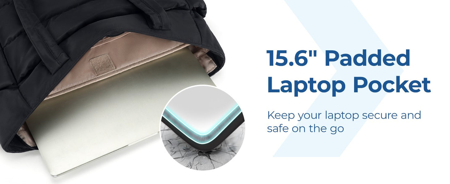 BAGSMART Tote Bag Puffy Padded Women's Bags Leisure Commuting Handbag Large Capacity Mommy Go Out Storage Organizer