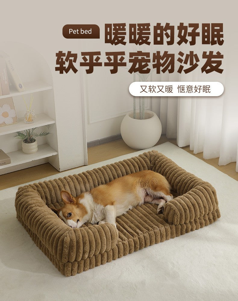 2025 nova caixa de areia quente para o inverno para cães e gatos grandes, cama para cães, tapete para cães