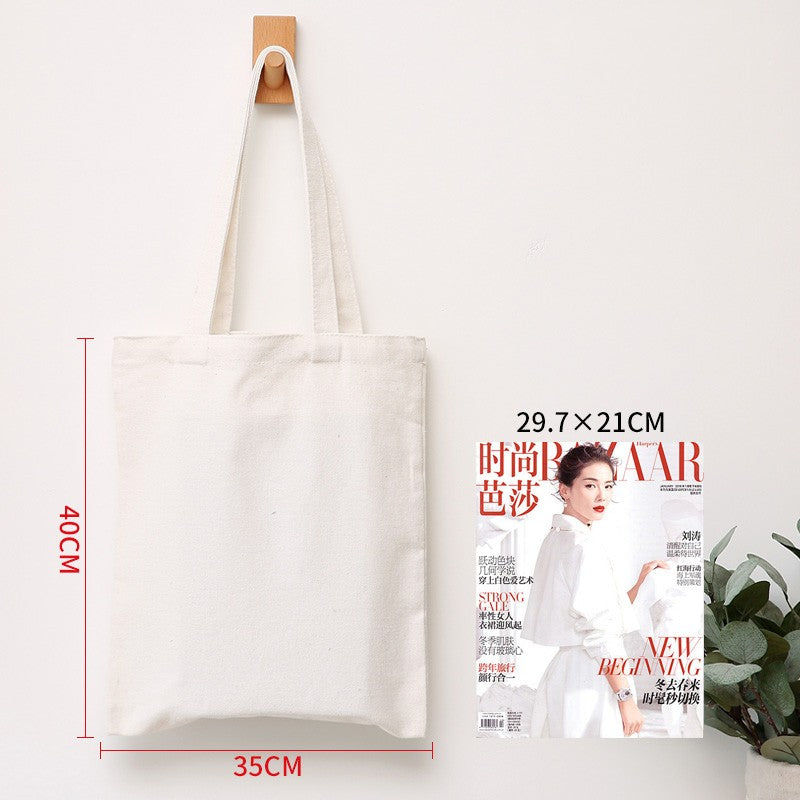 Wholesale Custom 50pcs/Lot Reusable Cotton Grocery Shopping Bags Printed logo High capacity Canvas Tote Bag
