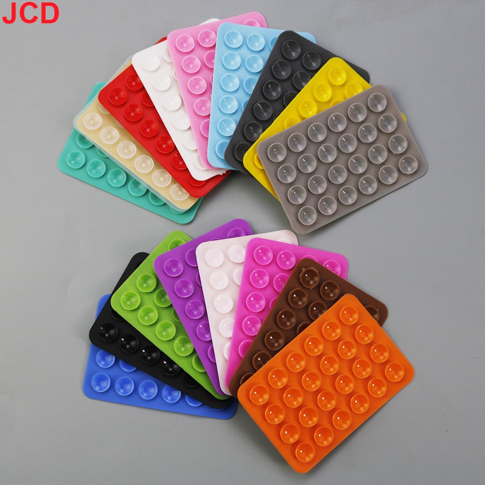 JCD 24 Quadrado Silicone Espesso Ventosa Ventosas Celular Tablet Bagagem Ventosa Carregador Universal Capa de Couro