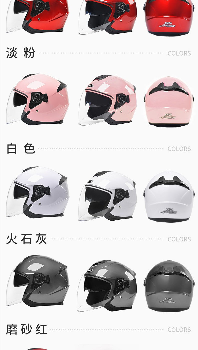 GB Certified Electric Car Helmet Ladies Winter Warm Battery Car Helmet Four Seasons General Motorcycle Half Helmet Male