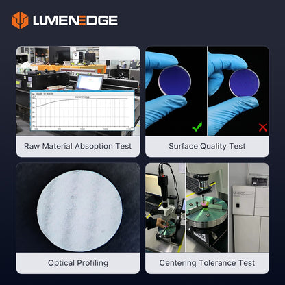 10pçs Janelas de Proteção a Laser LUMENEDGE 27.9*4.1 30*5 37*7 Lente de Sílica Fundida 1064nm para Cabeçote Laser Raytools/WSX/Precitec