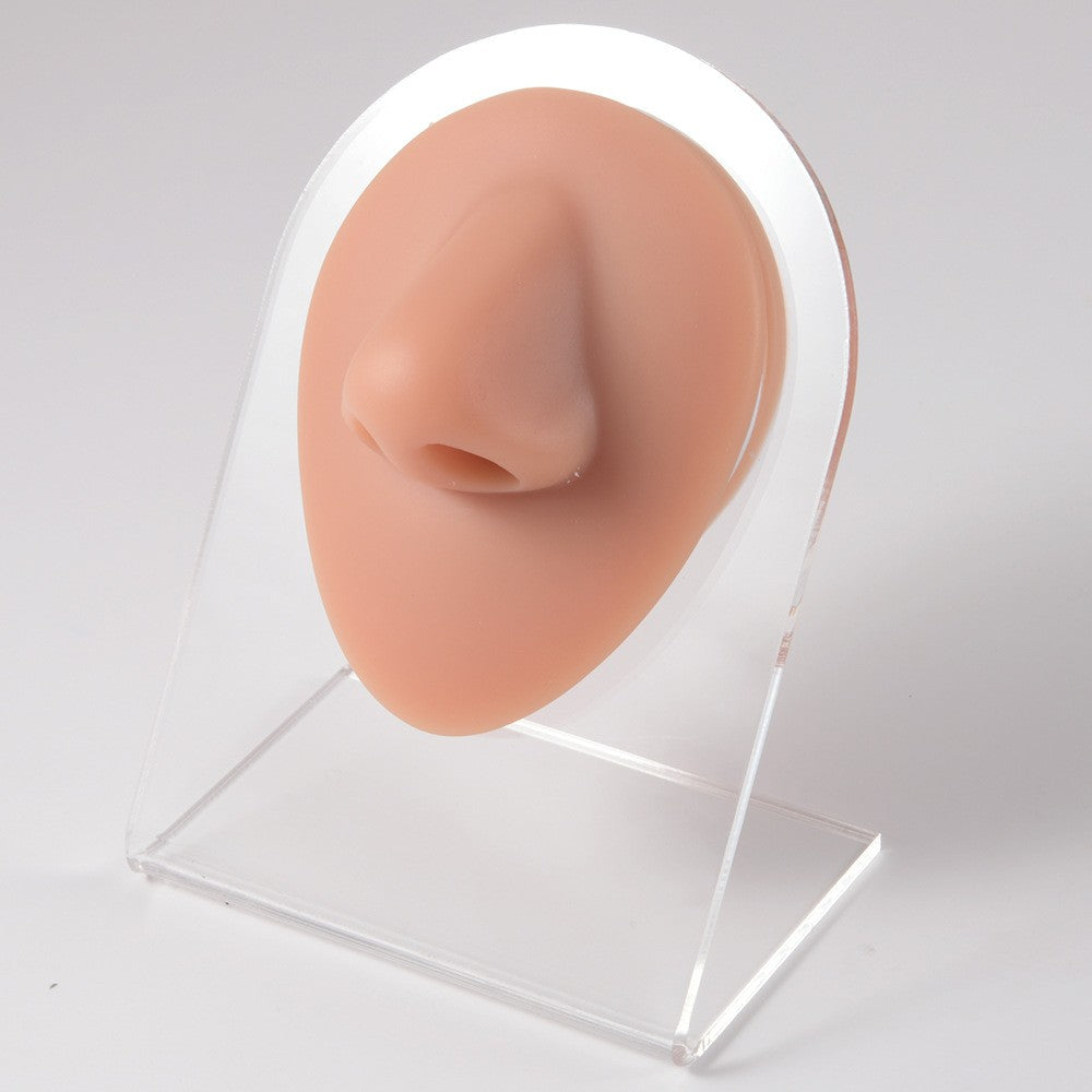 1PC Soft Silicone Simulation 1:1 Ear Nose Navel Nipple Model Practice Piercings Tools Jewelry Display Teaching Tool Accessories