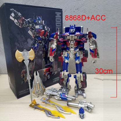 Brinquedos Robô Transformável 30CM Optimus Prime Star Commander Magatron Carro Bumblebe Boneco de Ação do Filme Modelo Anime de Deformação