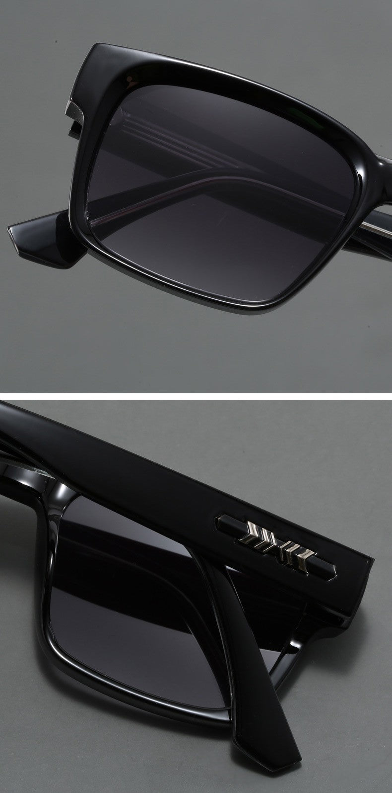 New Men's Advanced Ultra Light Coarse Frame Fashion Square Sunglasses Women Men Trendy Anti Mist Outdoor Driving Shades UV400