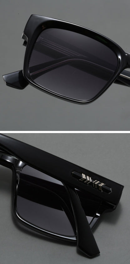 New Men's Advanced Ultra Light Coarse Frame Fashion Square Sunglasses Women Men Trendy Anti Mist Outdoor Driving Shades UV400