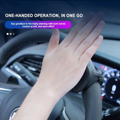360° Smooth Rotation Easy-Grip Silicone Steering Wheel Knob with One-Hand Operation, Built-in Metal Bearing & Non-Slip Grip