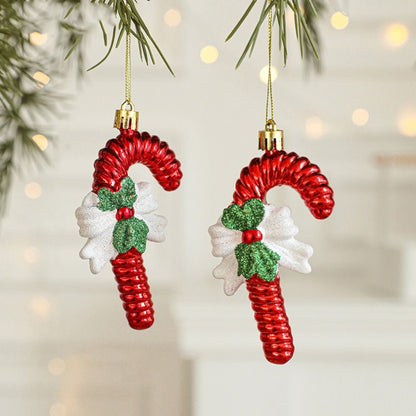 2PCS Red&white Christmas Hanging Decoration Plastic Santa Clause Xmas Ornament Ball Festival Camera Owl Xmas Baubles