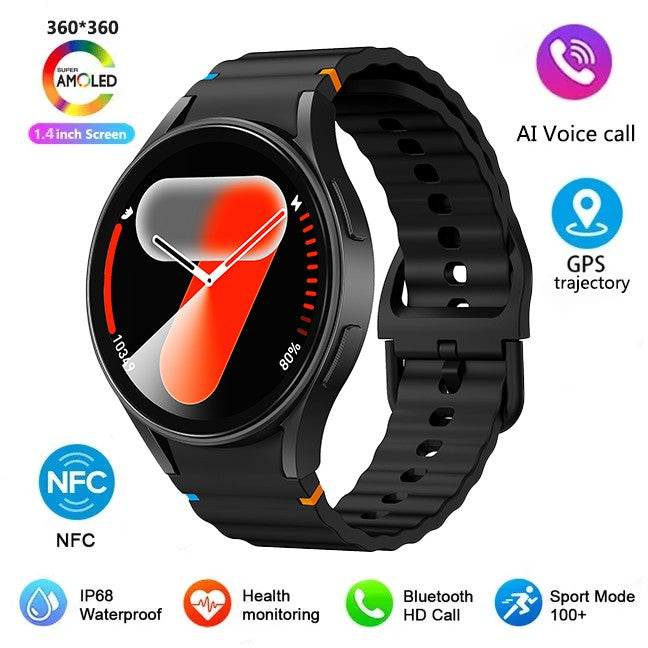 2025 New Men's Health Smart Watch GPS Blood Oxygen Blood Pressure Heart Rate Monitoring Bluetooth Call Women's Sports Smartwatch
