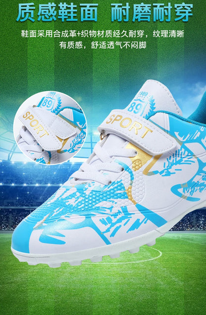 New Kids Football Shoes Match Soccer Shoes Indoor Football Field Boots Grass Training Original  Professional Sneaker Comfortable